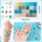 Ocean Beads Bracelet Making Kit: Sea Shell, Starfish, Turtle Charms for DIY Jewelry - Image 5