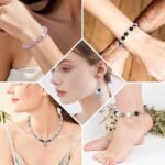 600PCS 8MM Glass Beads: 24 Colors Crystal Round Beads for Jewelry Making - Image 5