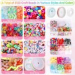 Kawaii Acrylic Beads Kit: Candy, Butterfly, Flower, Heart Charms for Bracelet Making DIY Jewelry - Image 4