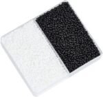 Glass Seed Beads White Black 2MM Round Spacer Beads for Jewelry Making Crafts - Image 2