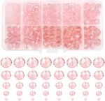 Pink Faceted Glass Rondelle Beads for Jewelry Making (2-10MM) - Image 2