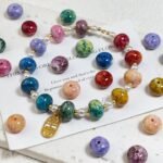 Colorful Lentil Glass Beads | Oil Painting Style Abacus Spacer Beads (10x8MM) - Image 4