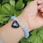825PCS Glass Spacer Beads: Abacus Rondelle, 4 Sizes, Transparent Blue Green DIY Jewelry - Image 5