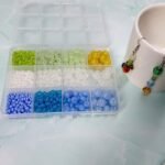 825PCS Glass Spacer Beads: Abacus Rondelle, 4 Sizes, Transparent Blue Green DIY Jewelry - Image 6