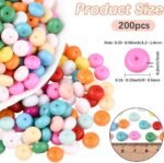 Colorful Glass Rondelle Beads | 5x8MM Abacus Spacer Beads for DIY Jewelry - Image 3
