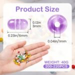 Rondelle Glass Beads | 3x6MM Slice Spacer Beads for DIY Jewelry Making - Image 2