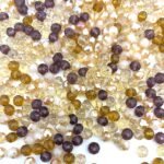 360PCS 8MM Crystal Glass Beads | Brown Coffee Loose Beads for Jewelry Making - Image 3