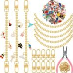 DIY Bag Charm Making Kit | Assorted Charms, Chains, Clasps, Pliers