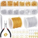 Jewelry Chain Making Kit | 2MM Gold Silver Chain, Jump Rings, Clasps, Tools - Image 2