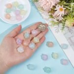 Glow Cat Paw Acrylic Beads | Luminous Glitter Paw Charms for DIY Jewelry, Keychains - Image 3