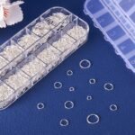 Silver Plated Open Jump Rings: Mixed Sizes 4MM-10MM Iron Connectors for Jewelry Making