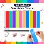 300PCS Colored PVC Chain Strip Kit: DIY Suncatcher Garland, Party Decoration Craft - Image 2