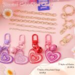 458PCS Keychain Making Kit | DIY Bag Charms, Jewelry Pliers, Assorted Charms - Image 5
