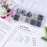 Silver Glass Seed Bugle Beads Sequins Assortment for Jewelry Making Crafts