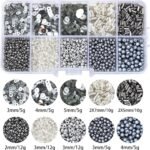 Silver Glass Seed Bugle Beads Sequins Assortment for Jewelry Making Crafts - Image 3