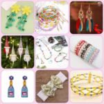 Silver Glass Seed Bugle Beads Sequins Assortment for Jewelry Making Crafts - Image 5