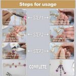 Lip Gloss Keychain Making Kit: Amethyst Crystal Beads, Charms, DIY Jewelry Supplies - Image 6