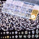 2000+ PCS Crystal Glass Beads Kit: 24 Styles, 3-15MM Faceted AB Jewelry Making