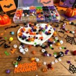 1970PCS Halloween Bracelet Making Kit Beads Charms Pumpkin Skull Ghost Spider DIY Jewelry Crafts - Image 4