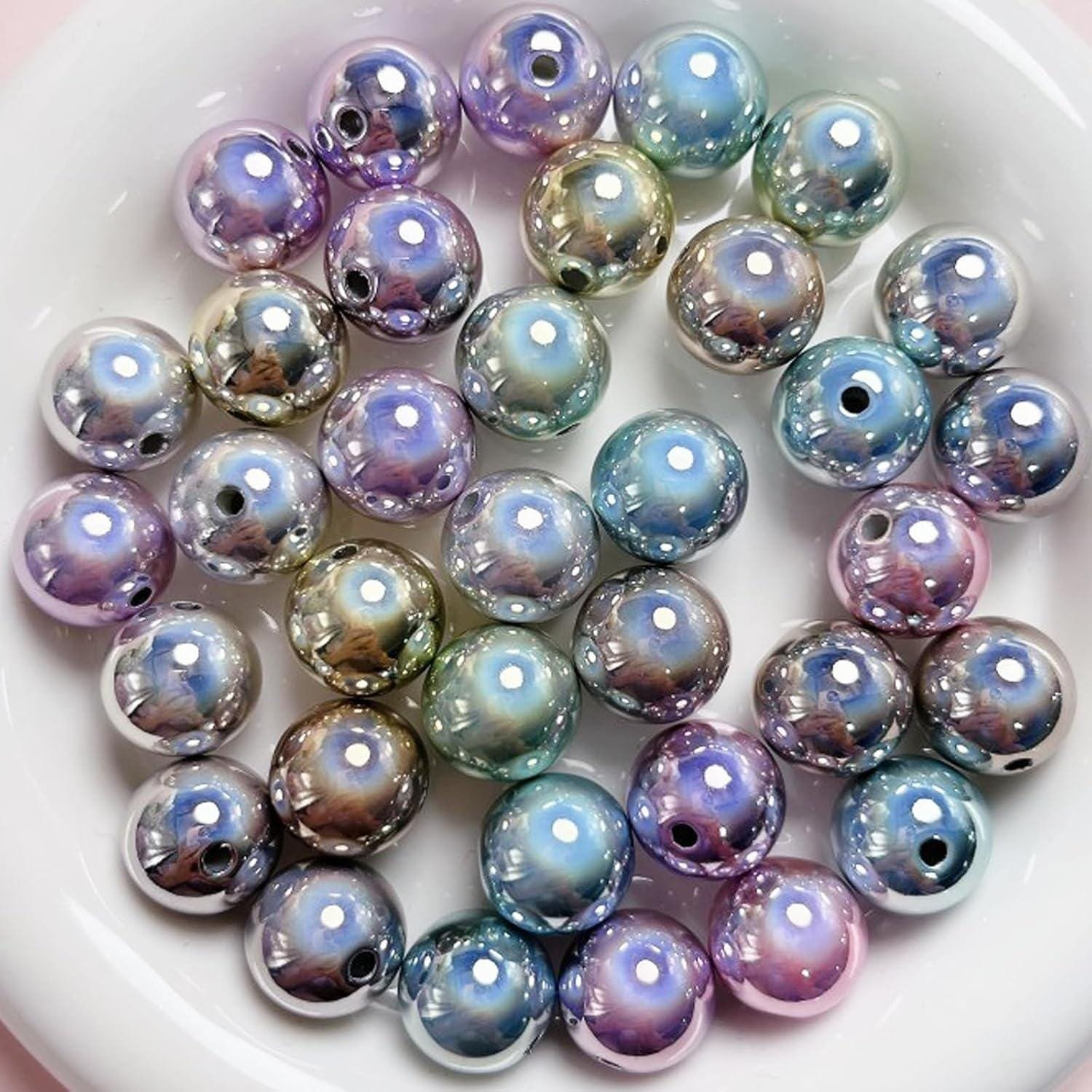 il_fullxfull.8404873280_rwik.jpg 20PCS 16MM Reflective Acrylic Focal Beads | Sparkling DIY Craft Supplies - Image 1