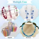 560PCS 10MM Faceted Bicone Acrylic Beads for Jewelry Making Crafts - Image 4