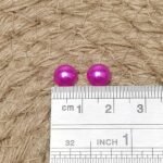 Dark Fuchsia Flatback Pearl Beads | 7 Sizes, DIY Craft Embellishments (1900PCS) - Image 2