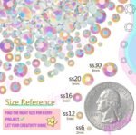 10000pcs 2MM White AB Jelly Rhinestones, Flatback Nail Art, Tumbler Decor (Bulk Set) - Image 2
