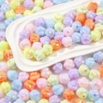 16MM Yellow Orange AB Acrylic Bubblegum Beads | Focal Beads for DIY Jewelry Pens Bracelets - Image 4