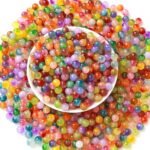 100PCS 10MM Natural Dichromatic Chalcedony Beads | Colorful Round Gemstone Spacer Beads DIY Jewelry - Image 5