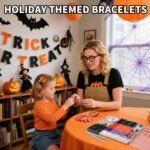 Halloween Heishi Beads Bracelet Making Kit | Polymer Clay Charms, Friendship Jewelry DIY - Image 5