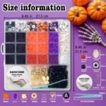Halloween Heishi Beads Bracelet Making Kit | Polymer Clay Charms, Friendship Jewelry DIY - Image 3