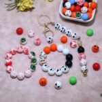 90PCS 15MM Halloween Silicone Focal Beads | Beadable Pen Keychain Making Supplies DIY Jewelry Crafts
