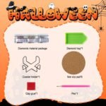 Halloween Diamond Art Coaster Kit | 5D Gem Coasters with Holder (DIY Craft) - Image 2