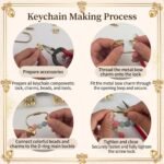 366PCS Gold Carabiner Keychain Making Kit | DIY Bag Charm Supplies - Image 3