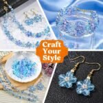 1000PCS Crystal Glass Beads Kit | Assorted Loose Beads for DIY Bracelets Necklaces Jewelry Crafts - Image 5