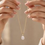 Teardrop CZ Necklace | Dainty Water Drop Pendant Necklace | Bridal Wedding Jewelry | Minimalist Gift For Her | Elegant Crystal Necklace - Image 3