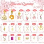 Gold Butterfly Flower Hair Charms for Braids, Locs, Dreadlocks | Coil Rings Cuffs Set - Image 3