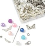 Angel Jewelry Making Kit | Silver Charms, Colorful Beads, Pendants, Findings - Image 3