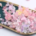 150G Pink Acrylic Beads | Kawaii Flower Heart Star Butterfly Bow DIY Jewelry