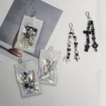 521PCS Black Acrylic Bead Keychain Making Kit | DIY Bag Charm Supplies (Women's Craft Set) - Image 6