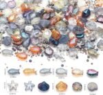 650PCS Ocean Themed Glass Beads | Sea Inspired Shell, Starfish, Fish DIY Jewelry Making Kit - Image 4