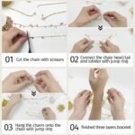 1014PCS Jewelry Chain Making Kit | Metal Chains, Pendants, Clasps (DIY Craft Set) - Image 3