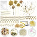 1014PCS Jewelry Chain Making Kit | Metal Chains, Pendants, Clasps (DIY Craft Set)