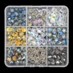 120PCS Multicolor Crystal Glass Teardrop Charms | 8x10MM Jewelry Pendants DIY Bracelets Necklaces - Image 3