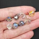 120PCS Multicolor Crystal Glass Teardrop Charms | 8x10MM Jewelry Pendants DIY Bracelets Necklaces