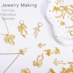 Gold Plated Bow Charms for Jewelry Making, Bracelets, Keychains, DIY Crafts (48PCS) - Image 4