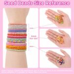 3MM Glass Seed Beads Kit: 9600PCS, 39 Colors, 5 Styles for Jewelry Making - Image 3