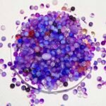 Purple Glass Beads Round Crystal for Jewelry Making Bracelets Necklaces Earrings DIY (550PCS 8MM)