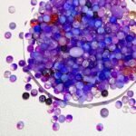 Purple Glass Beads Round Crystal for Jewelry Making Bracelets Necklaces Earrings DIY (550PCS 8MM) - Image 2