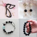 300PCS 6MM Black Glass Beads: Onyx Obsidian Style Round Gemstone for Jewelry Making - Image 5